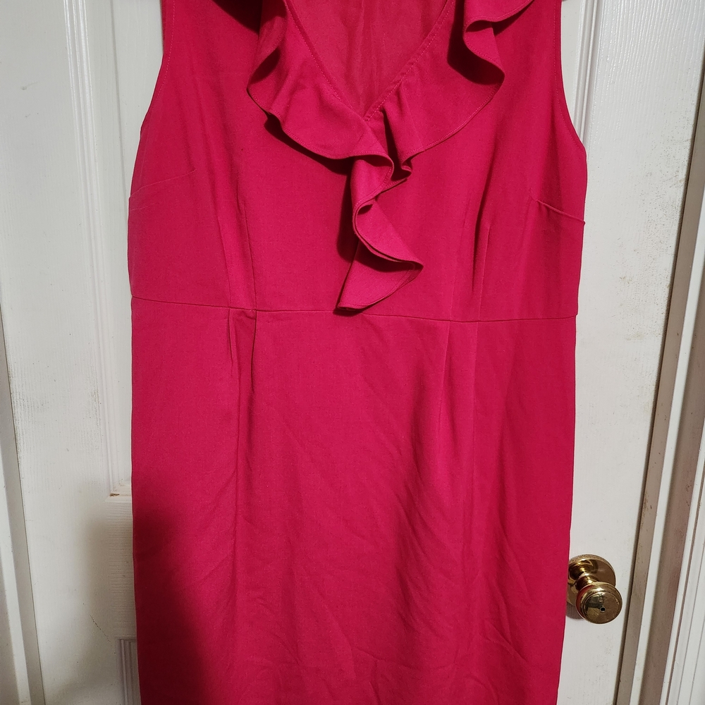 Merona Fuchsia Ruffle Mini Dress